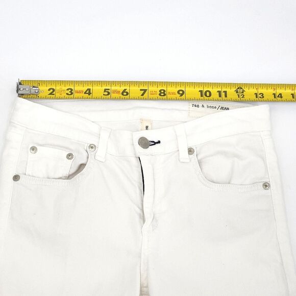 Rag & Bone Jeans 27 Womens White The Capri MidRise Skinny Denim - Picture 6 of 9